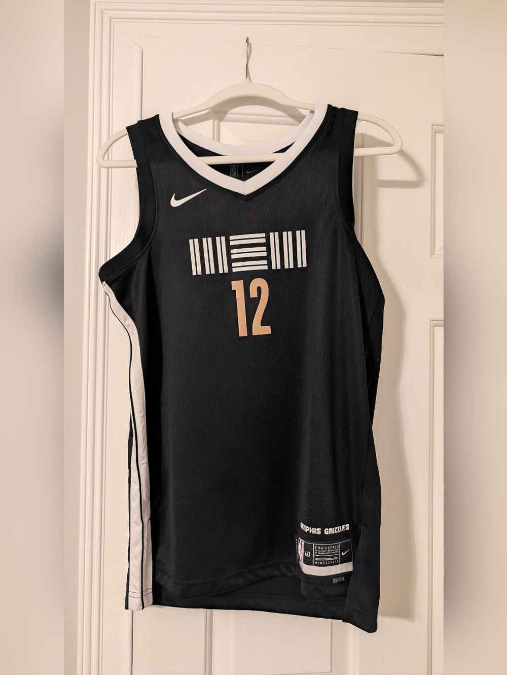 Nike Memphis Grizzlies Black Basketball Jersey - Ja Morant #12